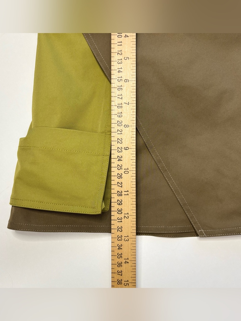 L’Academie Nishma Cargo Wrap Mini Skirt Olive Green Mix Medium - Picture 11 of 14